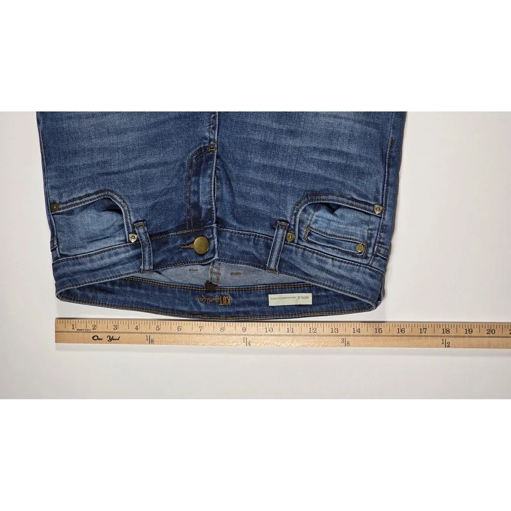 KUT from the Kloth Natalie High Rise Bootcut Petite Jeans Blue Denim 2P